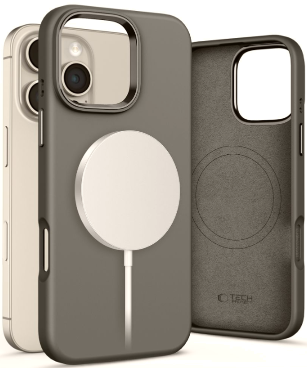 Θήκη iPhone 16 Pro Tech-Protect Silicone Pure MagSafe Σιλικόνης με MagSafe Clay