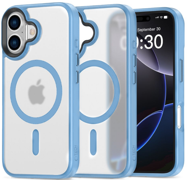 Θήκη iPhone 16 Tech-Protect MagMat Σκληρή Ημιδιάφανη με MagSafe Matte Ultramarine