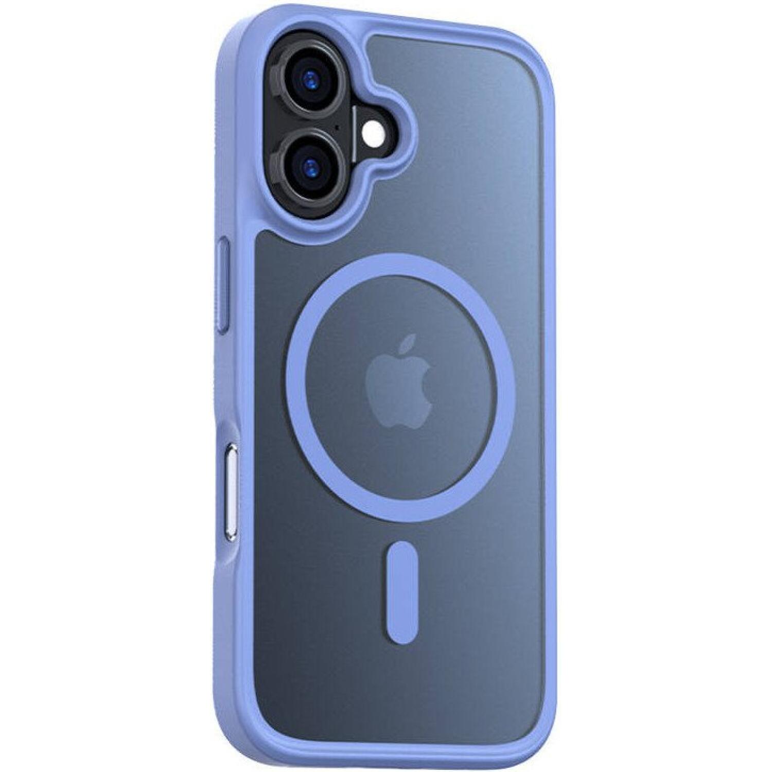 Θήκη iPhone 16 Torras Guardian Mag Ημιδιάφανη Ανθεκτική με MagSafe Blue
