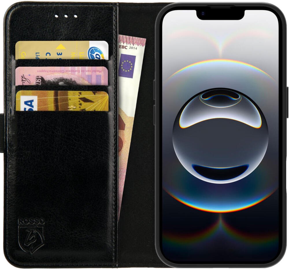 Θήκη iPhone 16e Rosso Element PU Πορτοφόλι Black