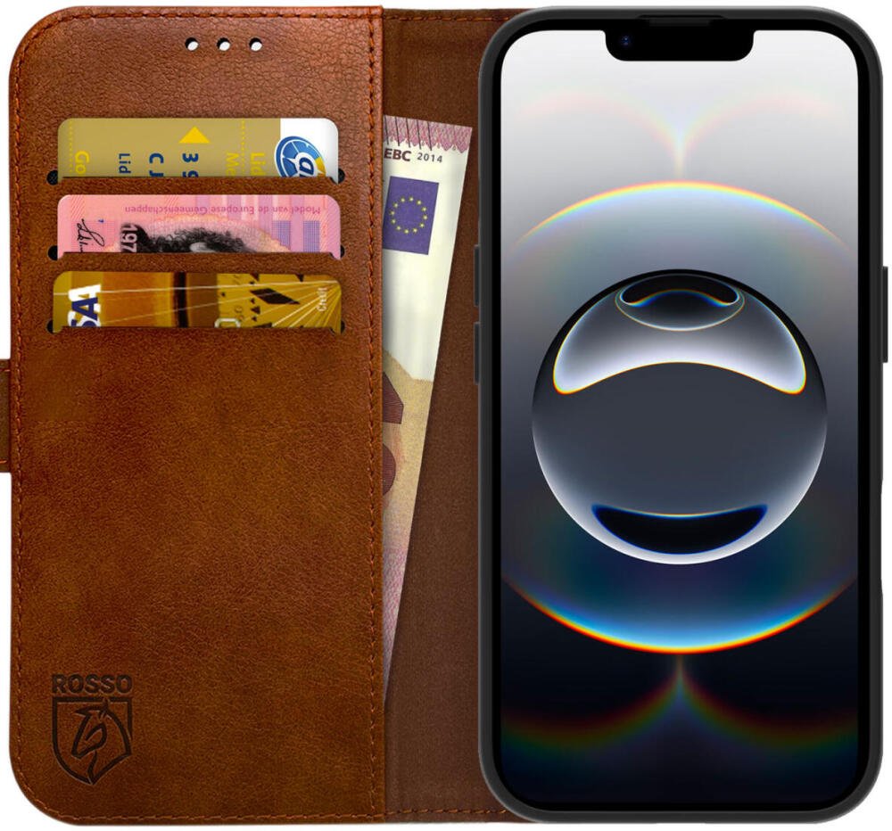 Θήκη iPhone 16e Rosso Element PU Πορτοφόλι Brown