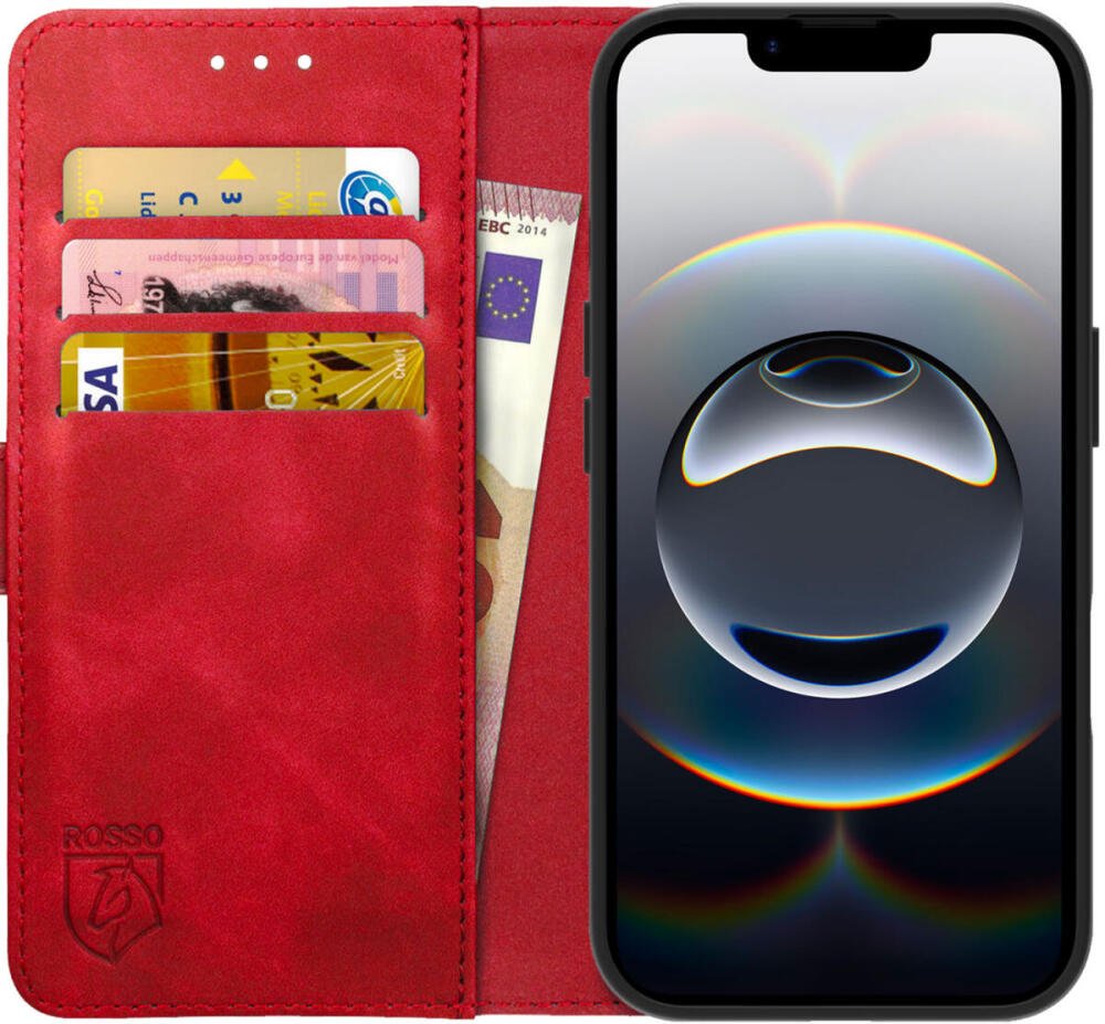 Θήκη iPhone 16e Rosso Element PU Πορτοφόλι Red