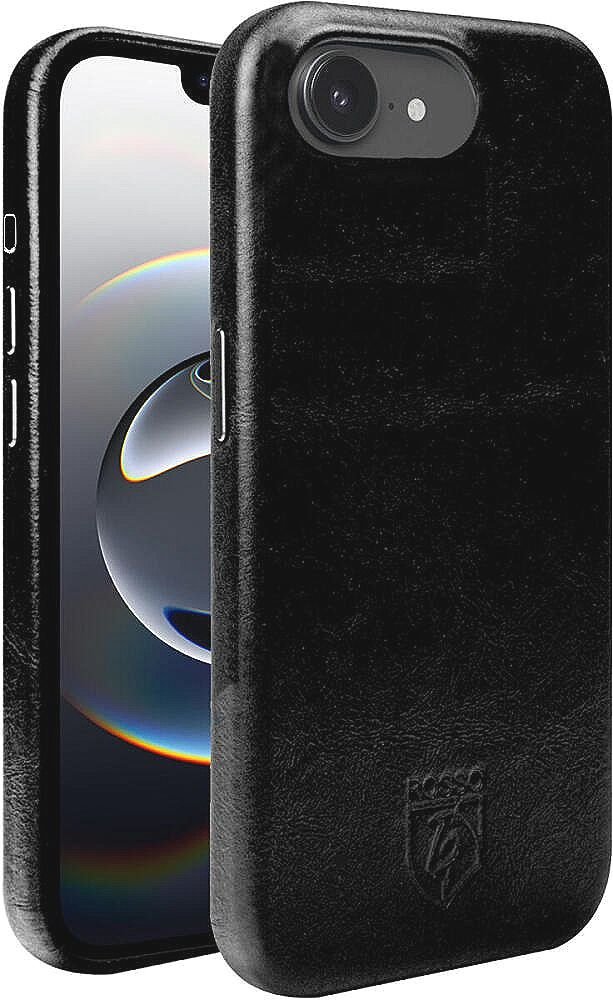Θήκη iPhone 16e Rosso Elite Back Cover Δερμάτινη με MagSafe Black