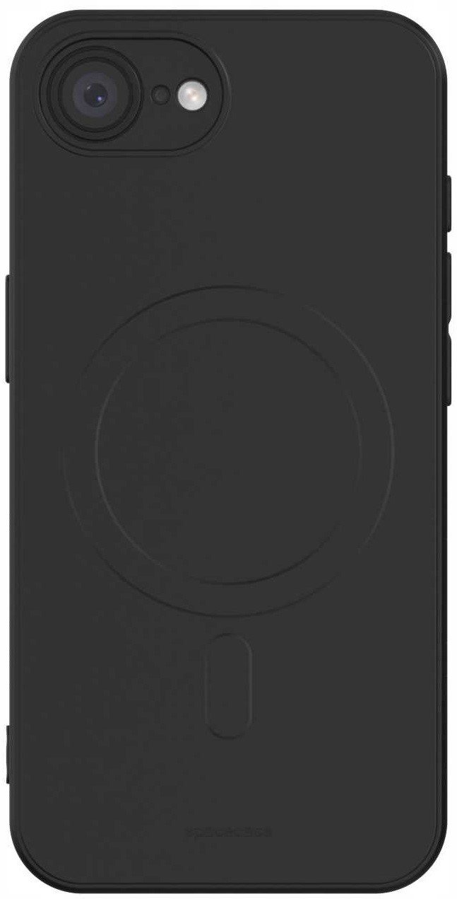 Θήκη iPhone 16e Spacecase Silicone Magnetic Case Σιλικόνης με MagSafe Black