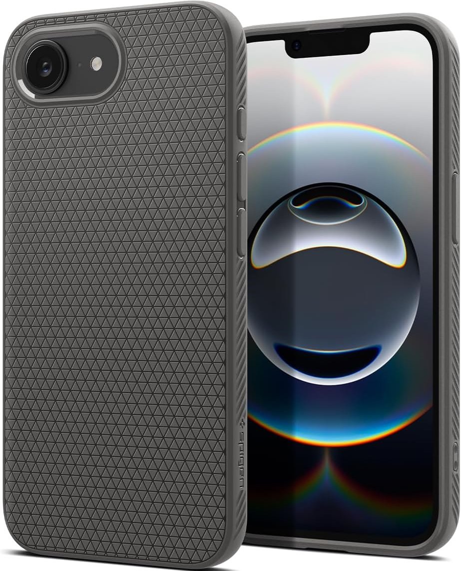 Θήκη iPhone 16e Spigen Liquid Air Σιλικόνης Marble Gray