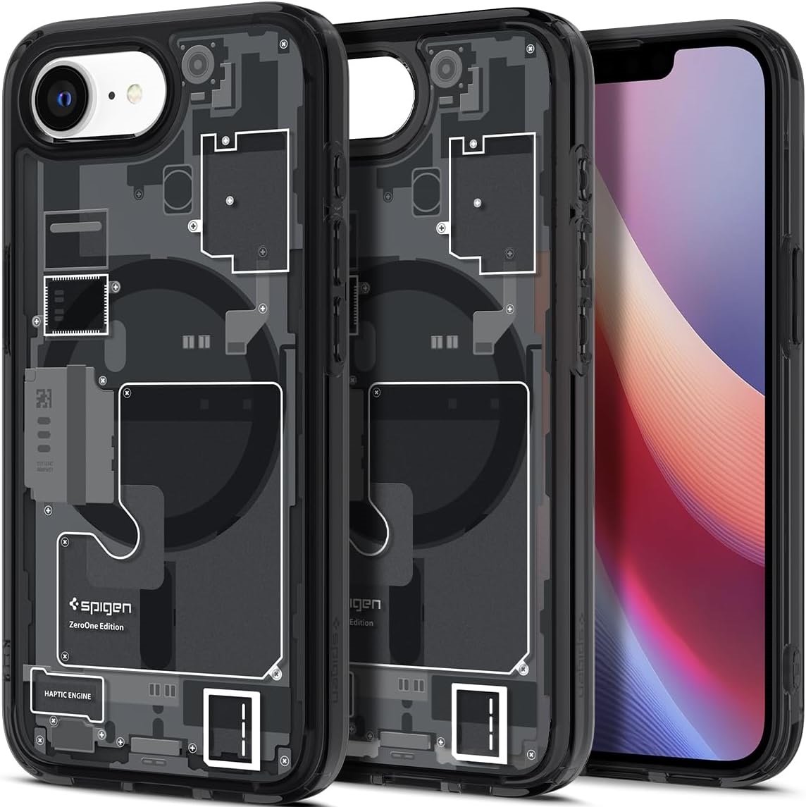 Θήκη iPhone 16e Spigen Ultra Hybrid MagFit Σκληρή με MagSafe Zero One Black