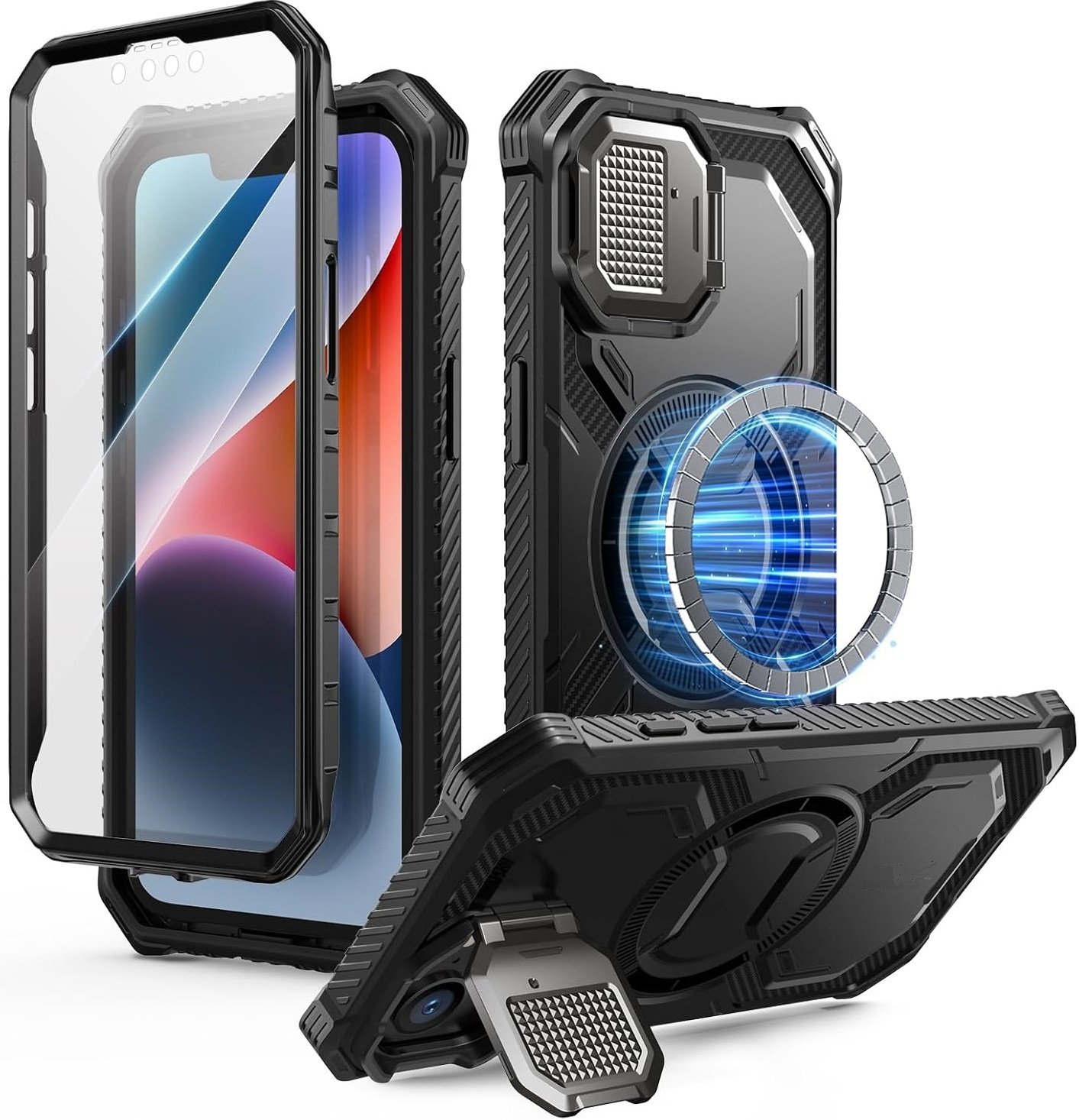 Θήκη iPhone 16e Supcase i-Blason Armorbox Mag Ανθεκτική με MagSafe & Μεταλλικό Κάλυμμα για την Κάμερα Black