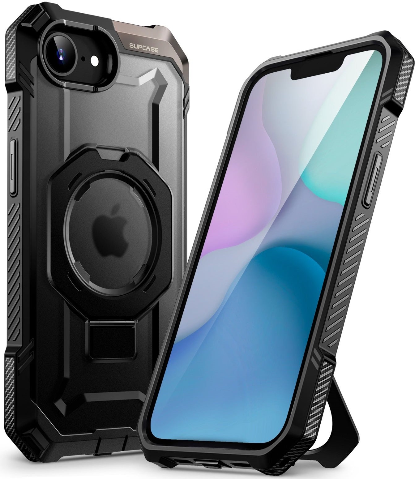 Θήκη iPhone 16e Supcase Unicorn Beetle Grip Mag Ανθεκτική με MagSafe & KickStand Black