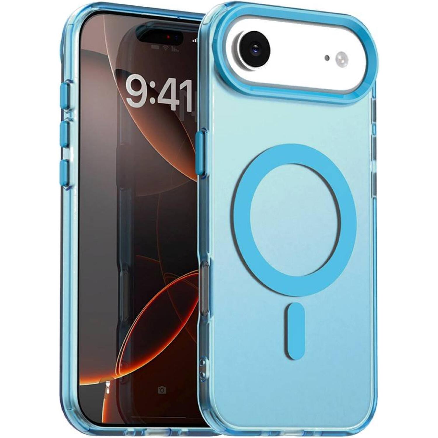 Θήκη iPhone Air Techsuit CandyCase Σκληρή Ημιδιάφανη με MagSafe Blue