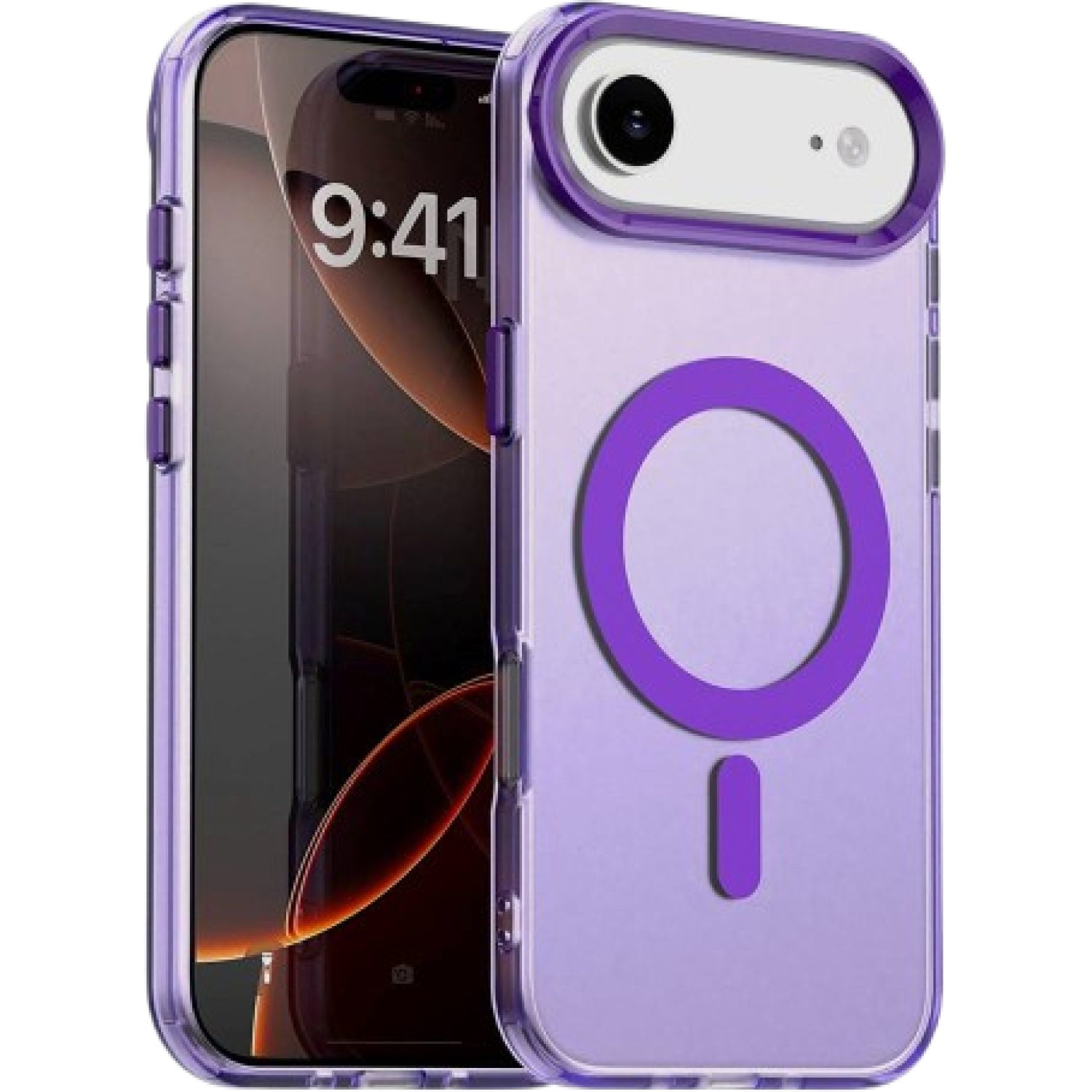 Θήκη iPhone Air Techsuit CandyCase Σκληρή Ημιδιάφανη με MagSafe Purple