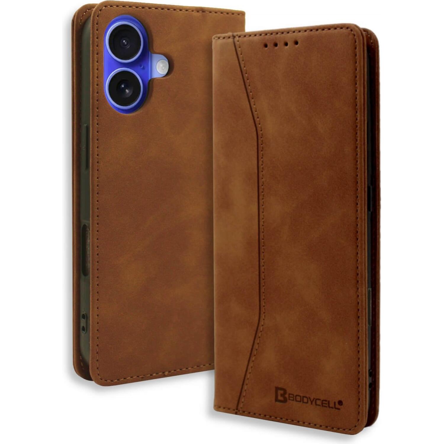 Θήκη iPhone 17 Bodycell Book Case Πορτοφόλι Brown