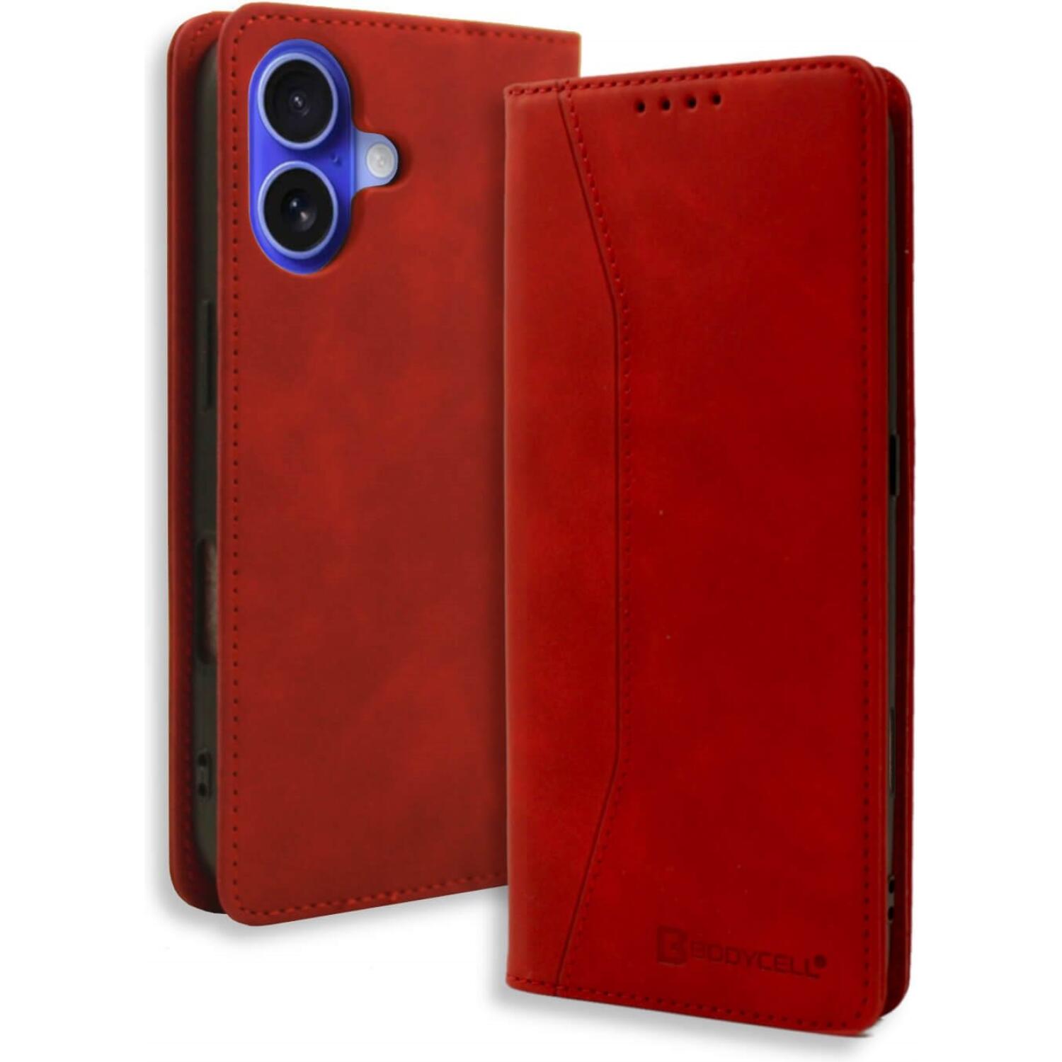 Θήκη iPhone 17 Bodycell Book Case Πορτοφόλι Red