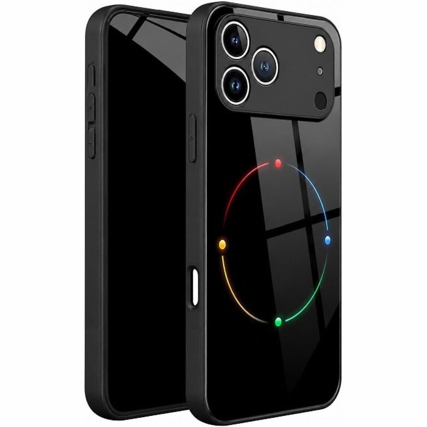 Θήκη iPhone 17 Pro Bodycell Back Cover Glass Shell με Πλάτη από Tempered Glass και TPU Bumper Black