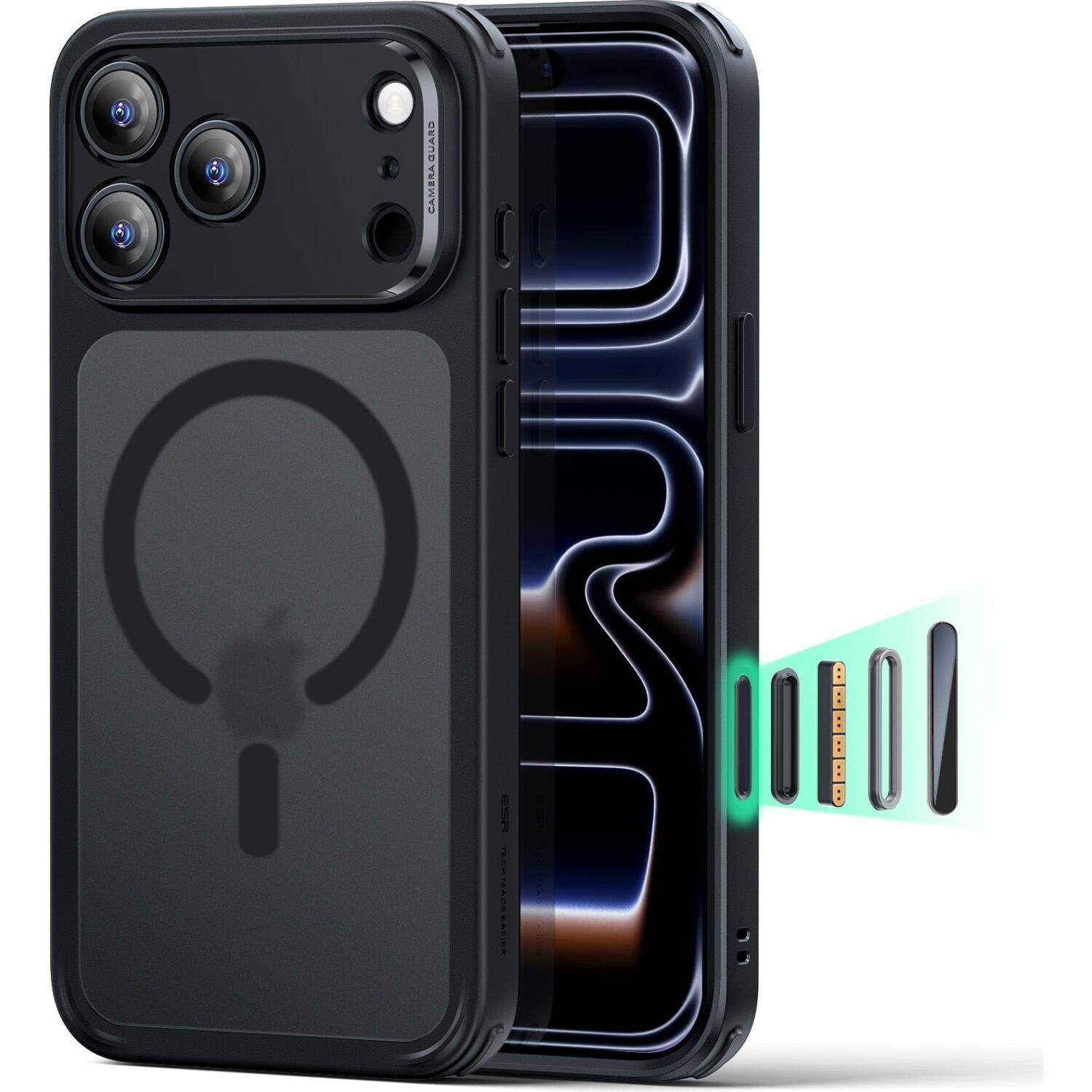 Θήκη iPhone 17 Pro ESR Classic Hybrid Magnetic Ανθεκτική με MagSafe & Κάλυμμα για Camera Control Frosted Black