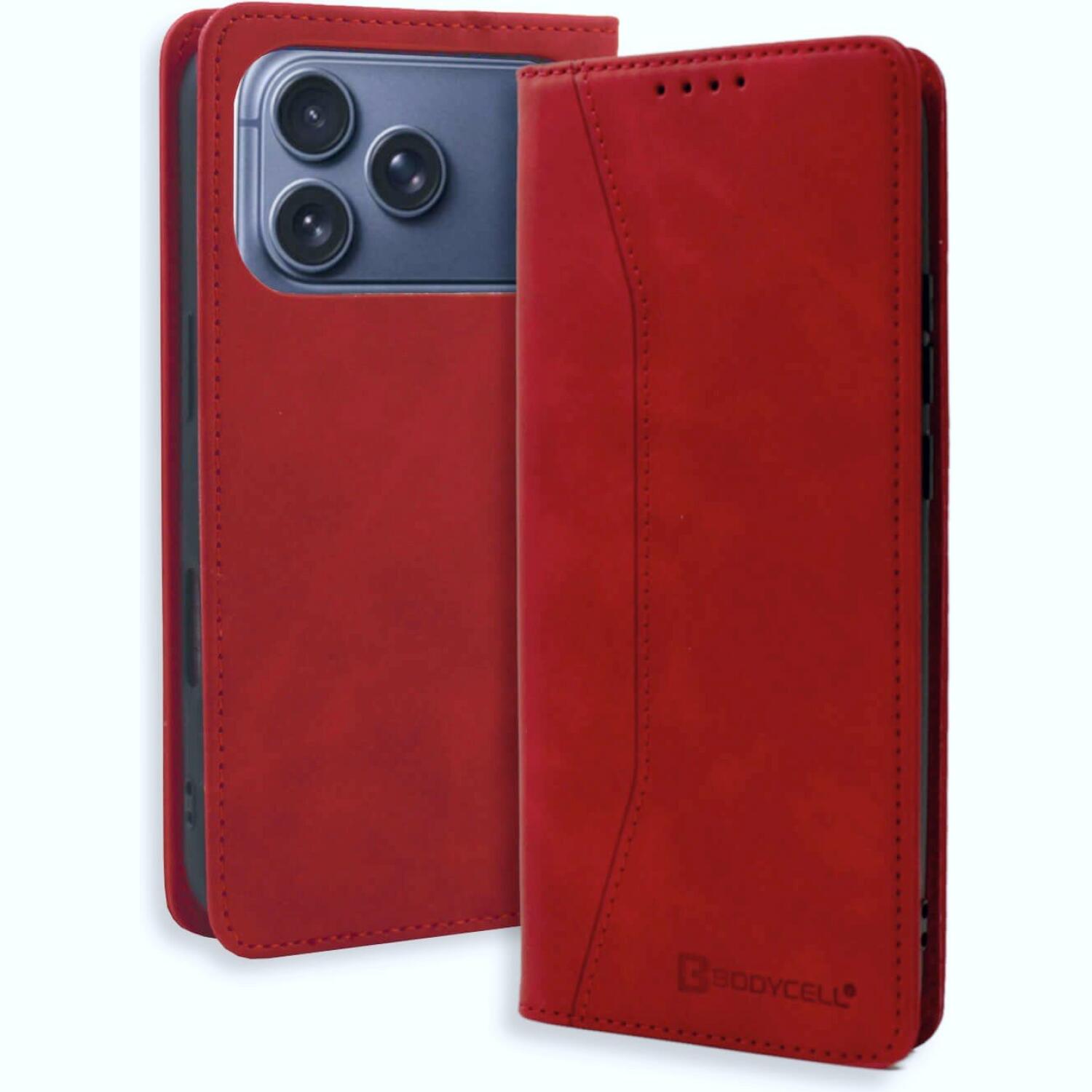 Θήκη iPhone 17 Pro Max Bodycell Book Case Πορτοφόλι Red