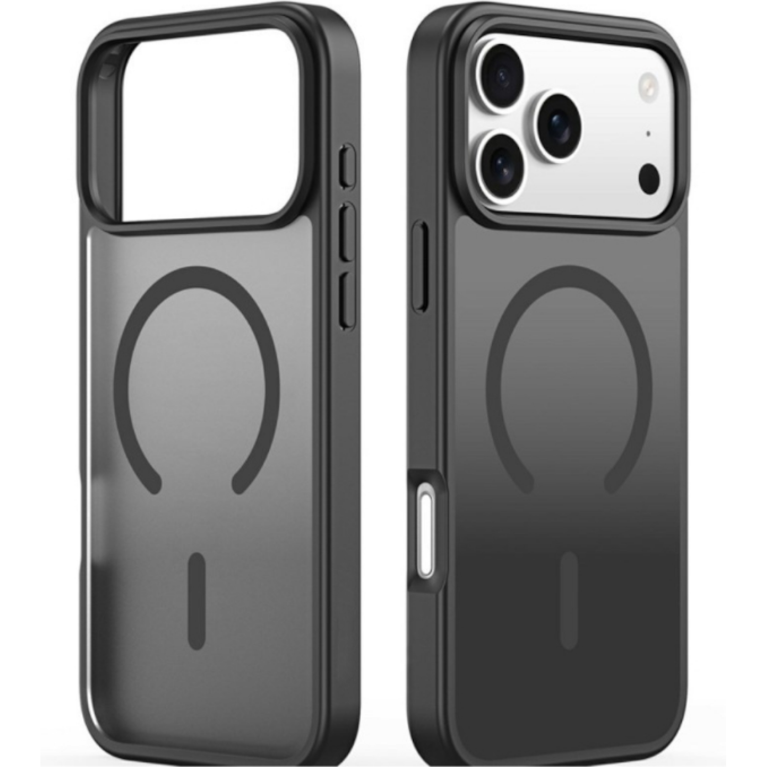 Θήκη iPhone 17 Pro Max Bodycell MagSafe Backcover Σκληρή Ημιδιάφανη με MagSafe Black