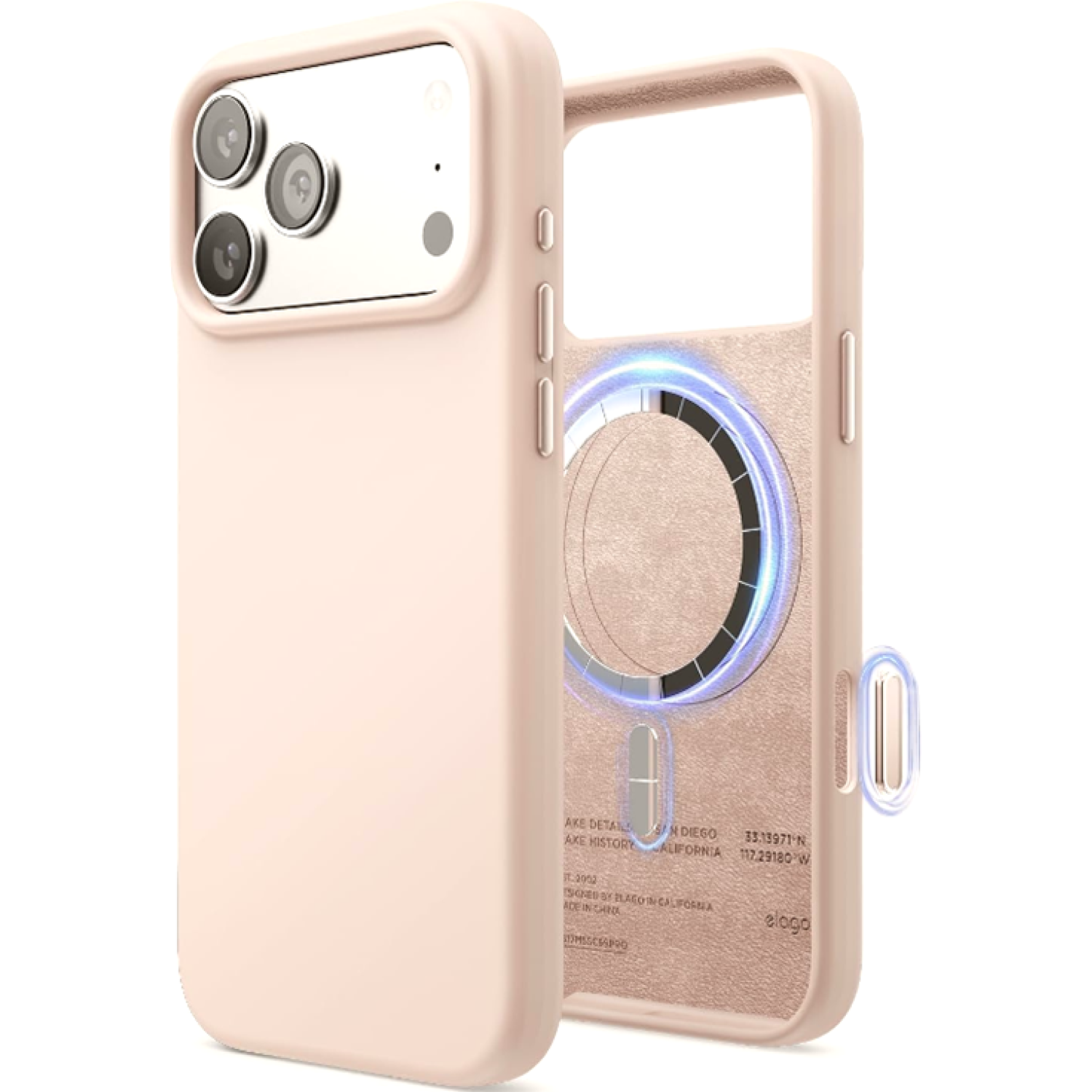 Θήκη iPhone 17 Pro Max Elago Magnetic Silicone Case Premium Σιλικόνης με MagSafe Lovely Pink
