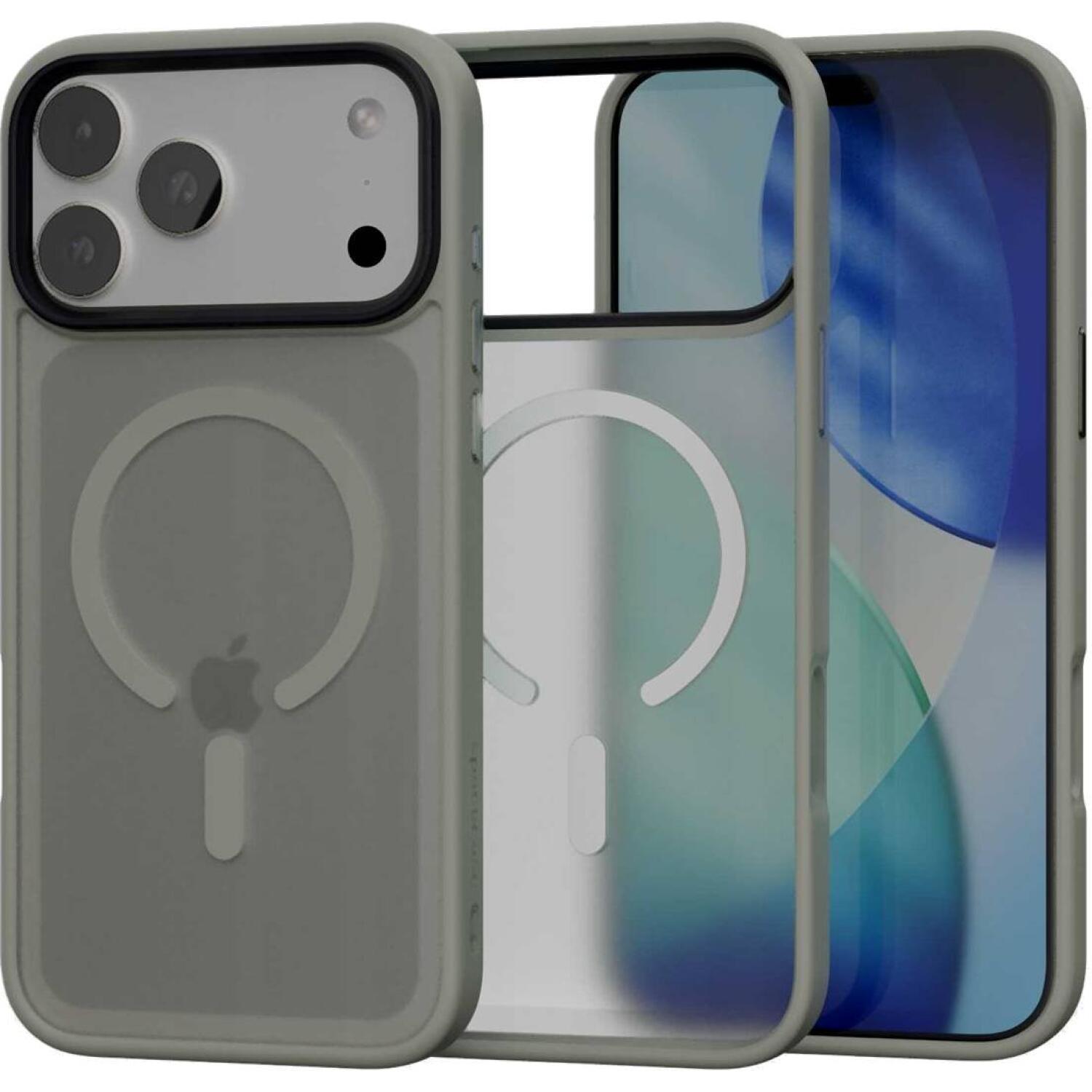 Θήκη iPhone 17 Pro Max Spacecase Fusion Mag Ημιδιάφανη Σκληρή με MagSafe Gray