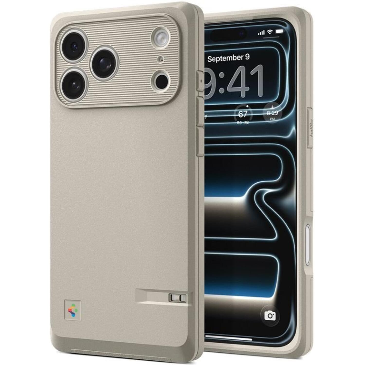 Θήκη iPhone 17 Pro Max Spigen Classic LS MagFit με MagSafe & Κάλυμμα για Camera Control Stone