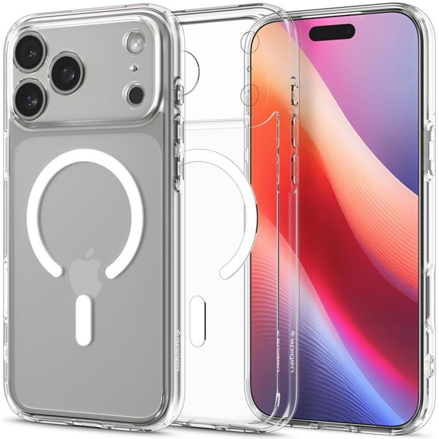 Θήκη iPhone 17 Pro Max Spigen Ultra Hybrid MagFit Ανθεκτική Σκληρή με MagSafe Clear / White