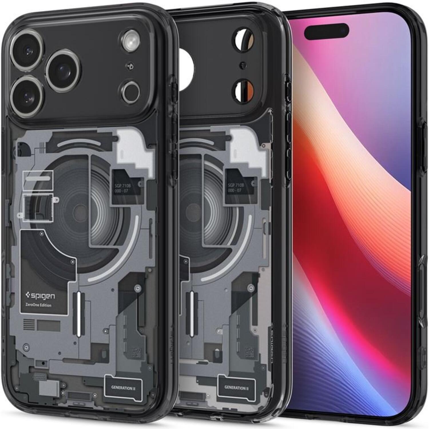 Θήκη iPhone 17 Pro Max Spigen Ultra Hybrid MagFit Ανθεκτική Σκληρή με MagSafe Zero One Black