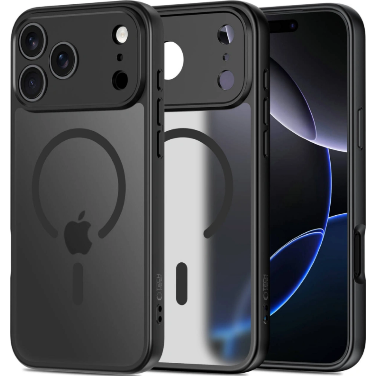 Θήκη iPhone 17 Pro Max Tech-Protect BasicMag Σκληρή Ημιδιάφανη με MagSafe & Πλαίσιο Κάμερας Matte Black