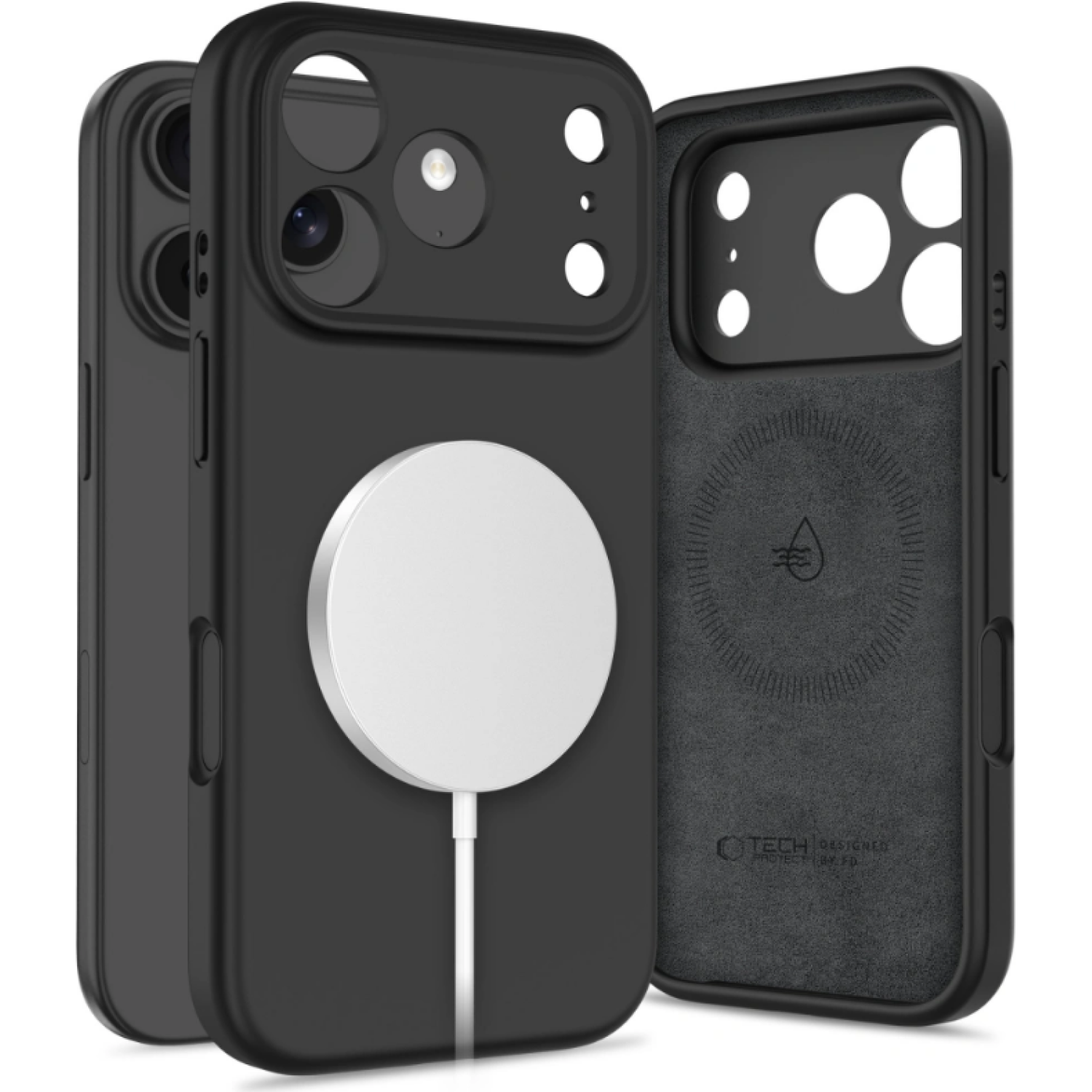 Θήκη iPhone 17 Pro Max Tech-Protect Silicone MagSafe Σιλικόνης με MagSafe Black 