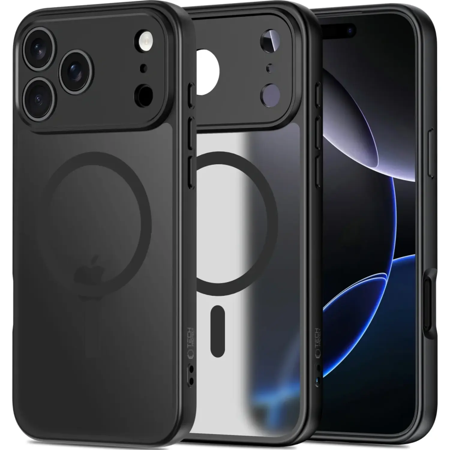 Θήκη iPhone 17 Pro Max Tech-Protect TP Basic Σκληρή Ημιδιάφανη με MagSafe & Πλαίσιο Κάμερας Matte Black