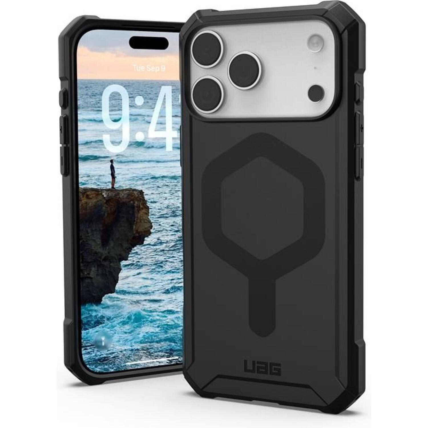 Θήκη iPhone 17 Pro Max UAG Essential Armor Ανθεκτική Σιλικόνης με MagSafe Black 