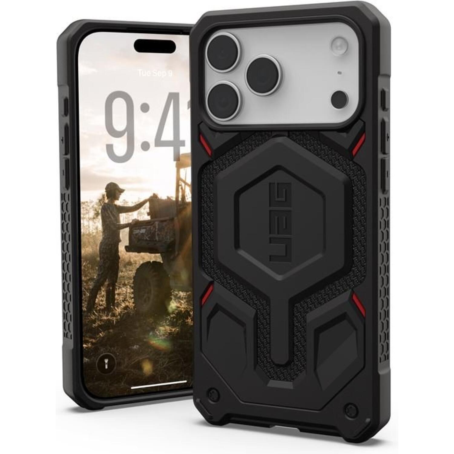 Θήκη iPhone 17 Pro Max UAG Monarch Pro Ανθεκτική με MagSafe Kevlar Black
