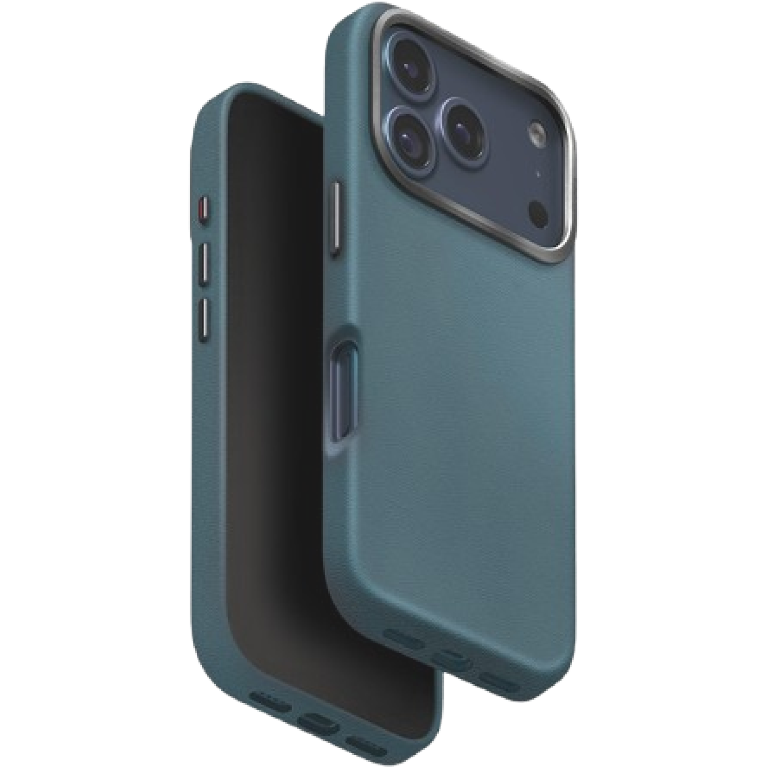 Θήκη iPhone 17 Pro Max Uniq Lyden Ανθεκτική με MagSafe από Premium Vegan Δέρμα & Μεταλλικό Πλαίσιο Κάμερας Ash Blue