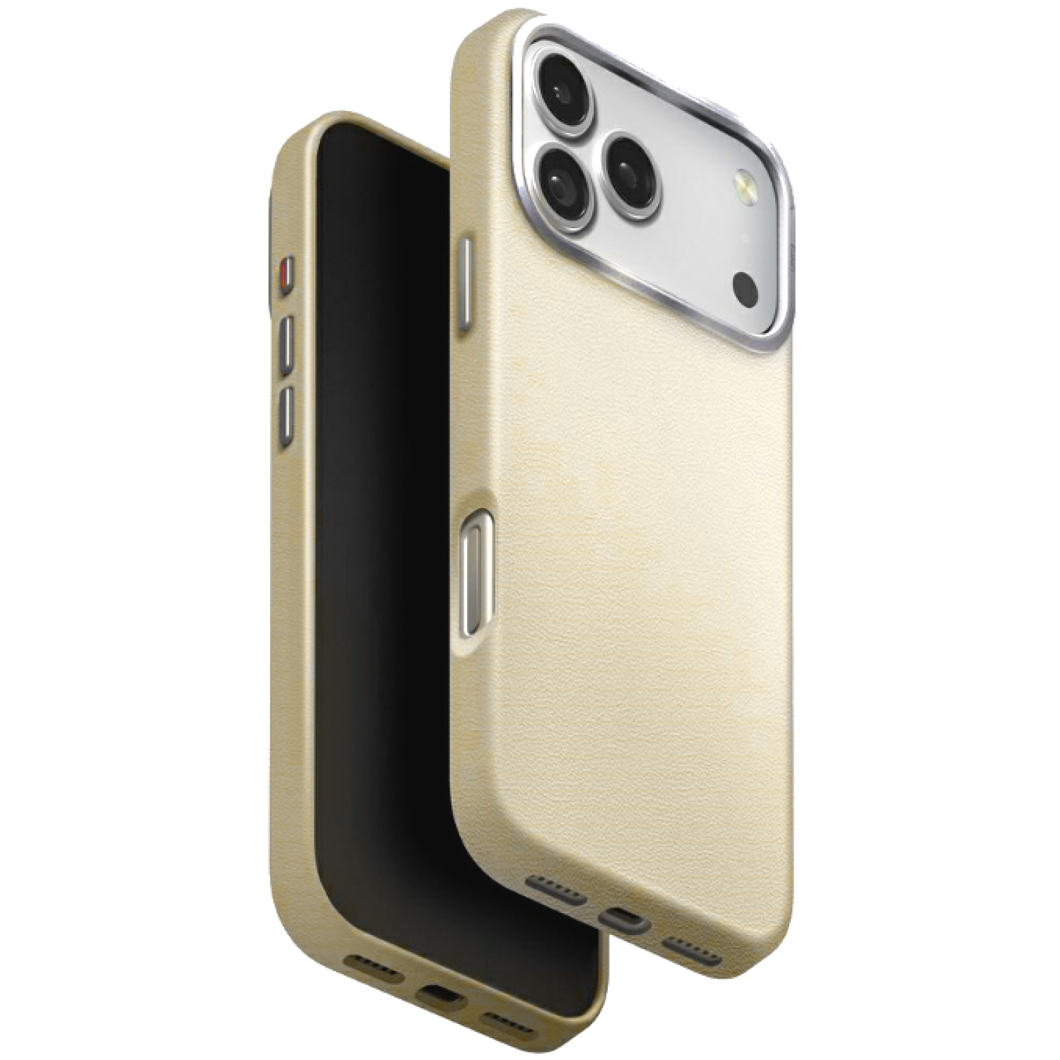 Θήκη iPhone 17 Pro Max Uniq Lyden Ανθεκτική με MagSafe από Premium Vegan Δέρμα & Μεταλλικό Πλαίσιο Κάμερας Clay