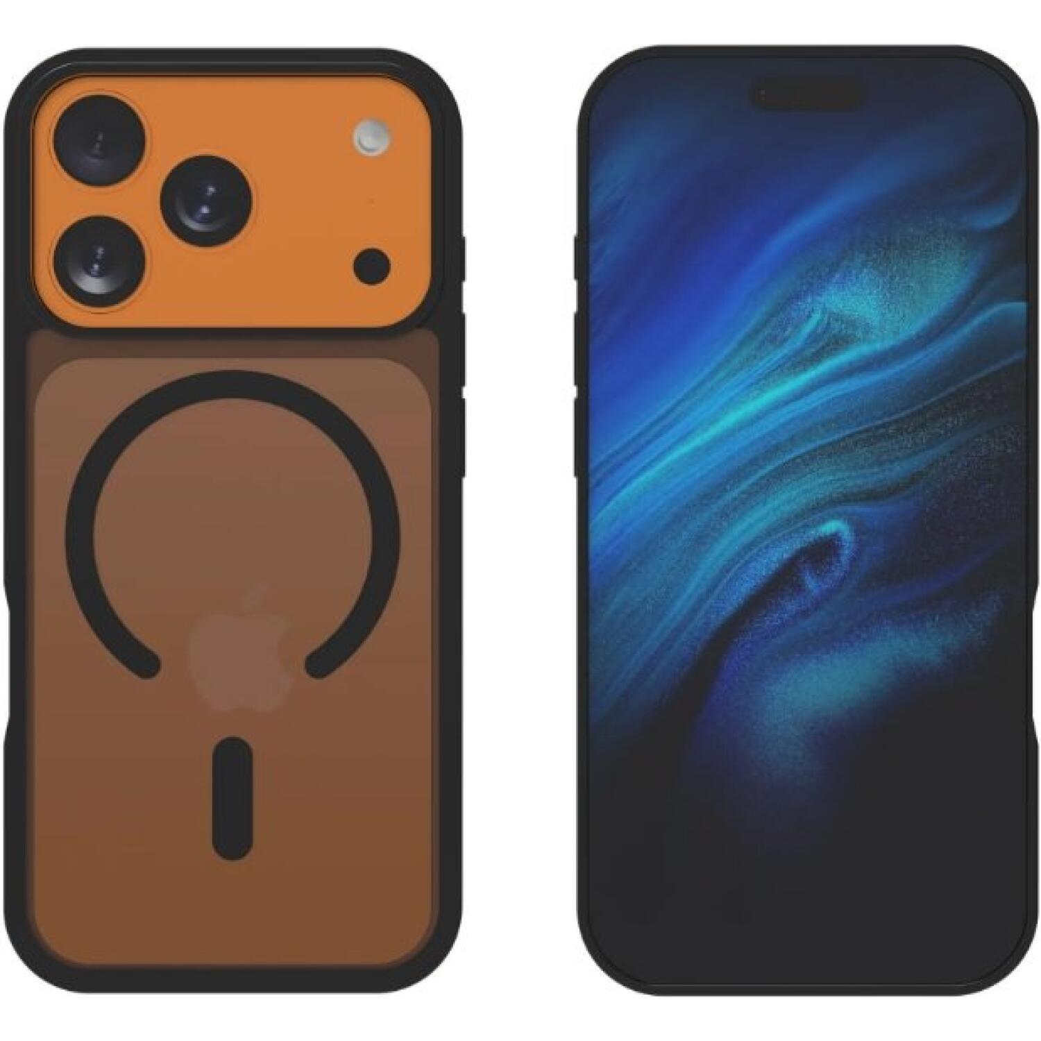 Θήκη iPhone 17 Pro Max Vivid MagSafe Hybrid Case Ημιδιάφανη με MagSafe Black