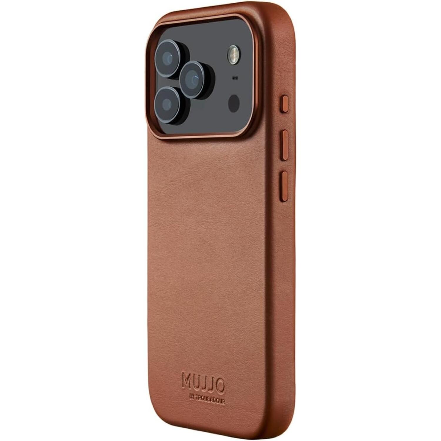 Θήκη iPhone 17 Pro MUJJO by Troubadour Full Leather Case Δερμάτινη με MagSafe - Tan (MUJJO-CL-061-TN)