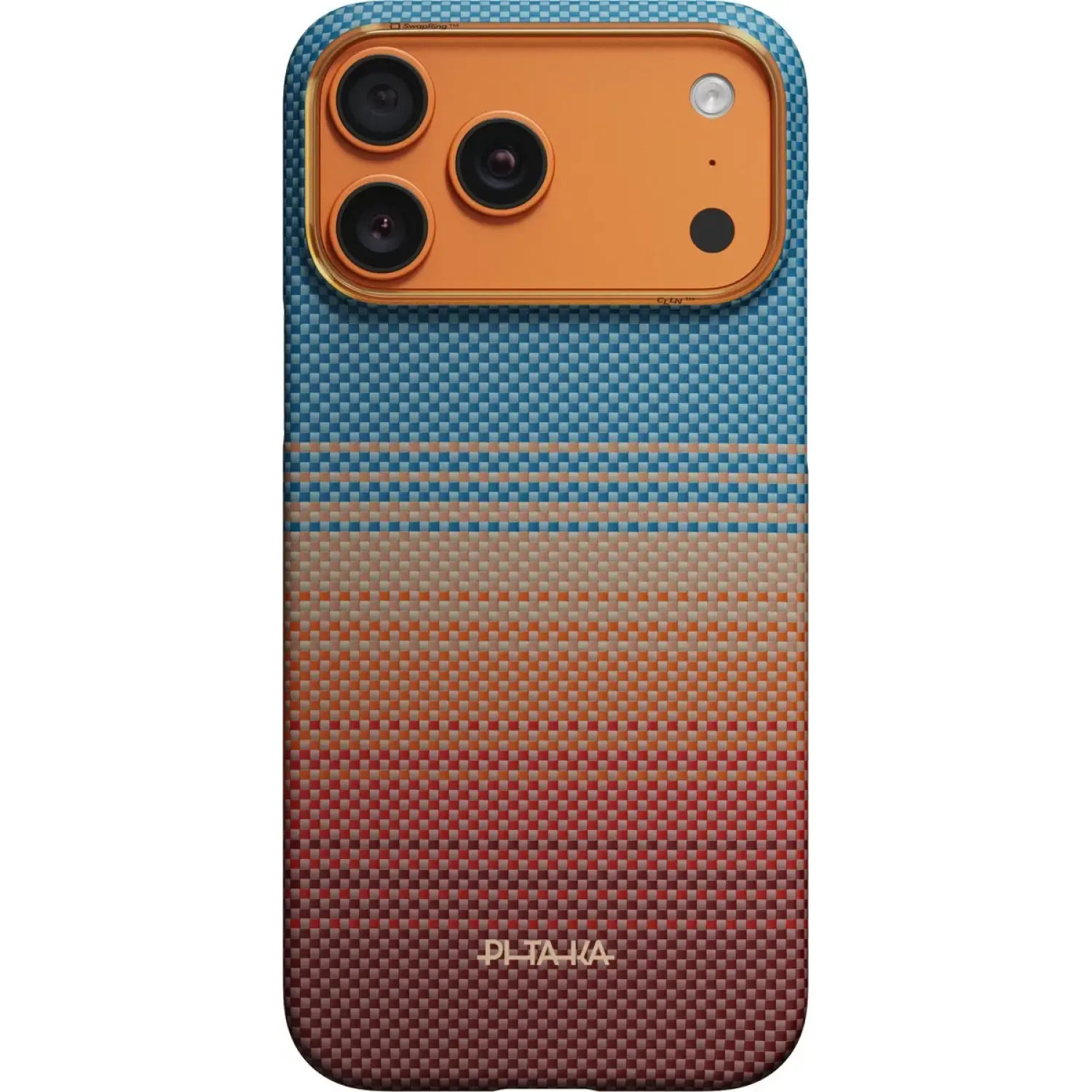 Θήκη iPhone 17 Pro Pitaka Edge Ultra-Slim Aramid Fiber Body με MagSafe 1mm Sunset 2.0 / California Dream-01