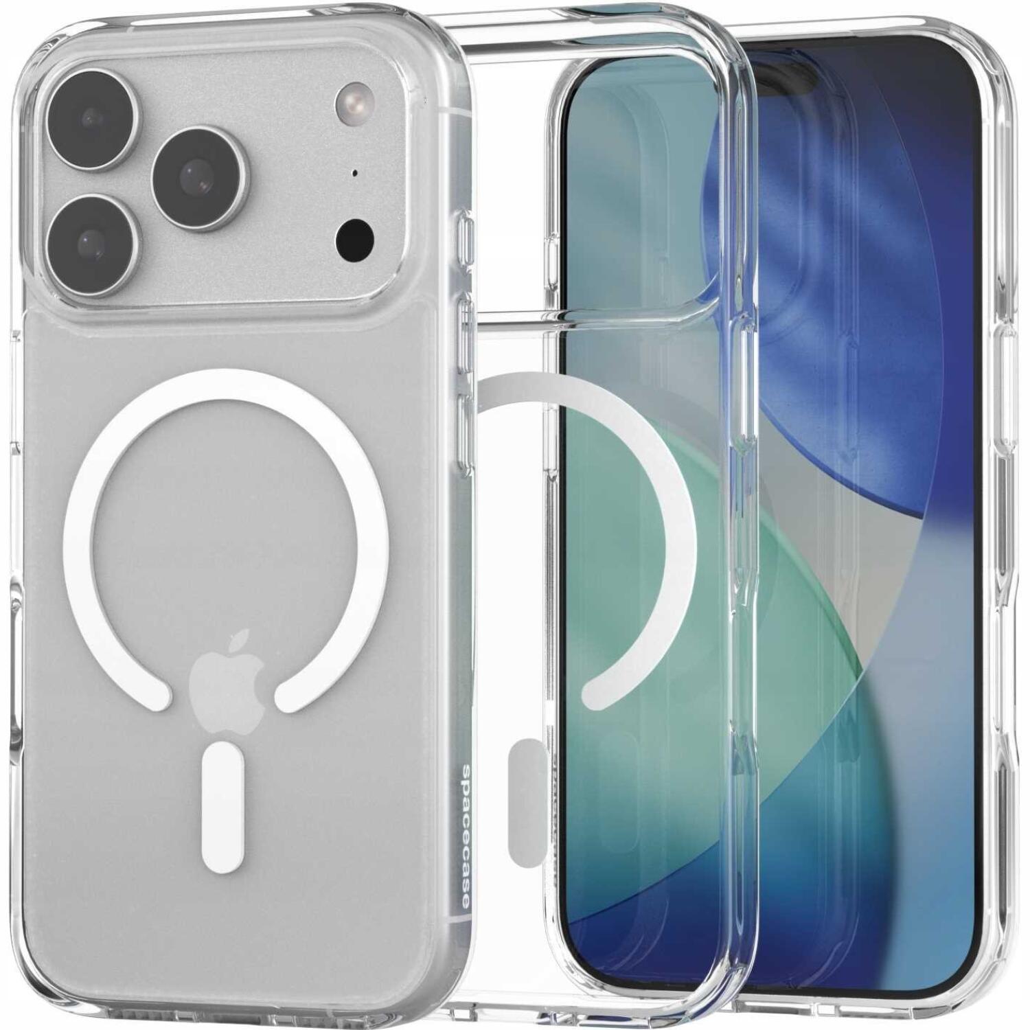 Θήκη iPhone 17 Pro Spacecase Clear MagSafe Σκληρή Διάφανη με MagSafe White