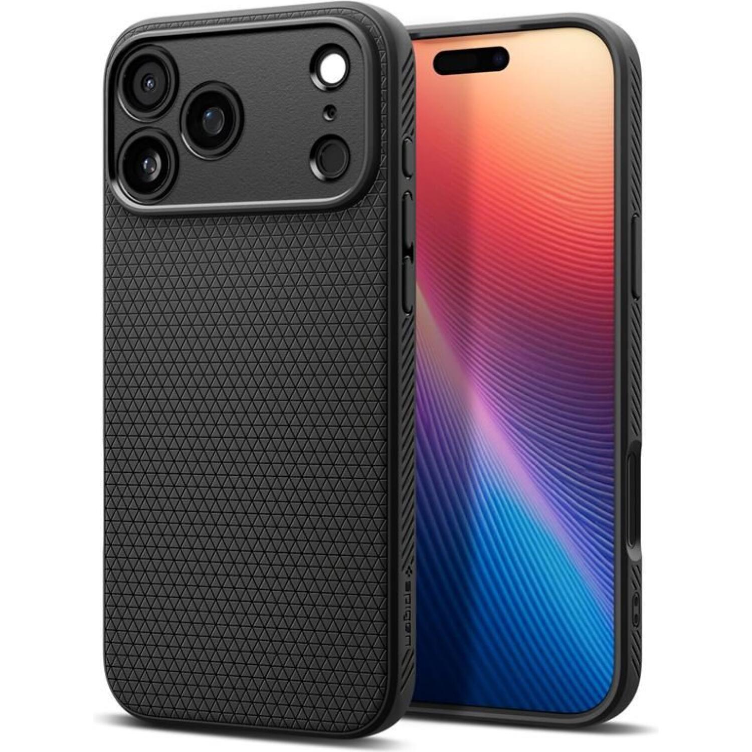 Θήκη iPhone 17 Pro Spigen Liquid Air Ανθεκτική Σιλικόνης Matte Black