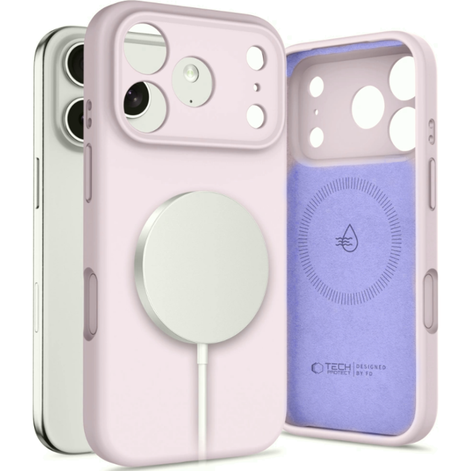 Θήκη iPhone 17 Pro Tech-Protect Silicone MagSafe Σιλικόνης με MagSafe Mauve