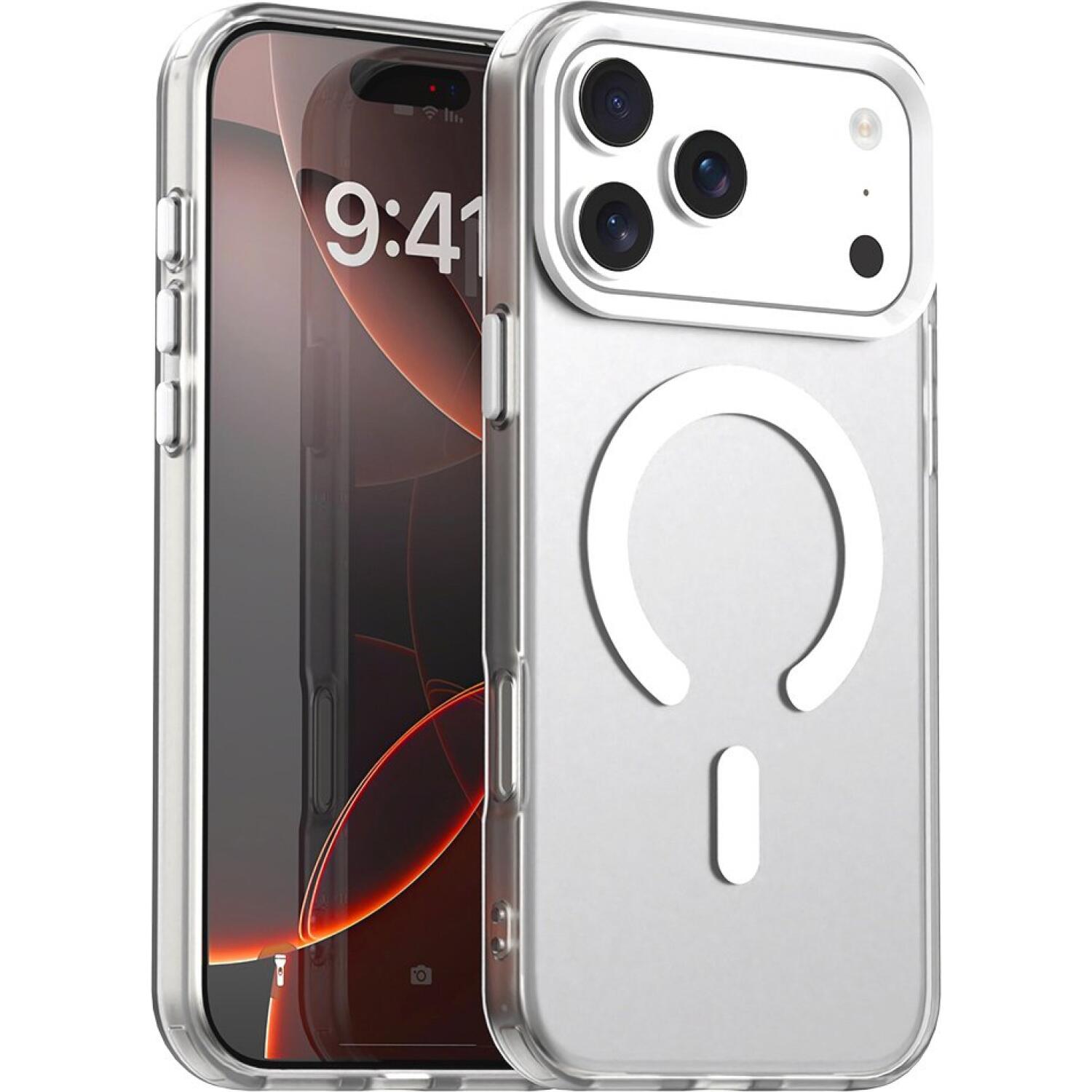 Θήκη iPhone 17 Pro Techsuit CandyCase Σκληρή Ημιδιάφανη με MagSafe White