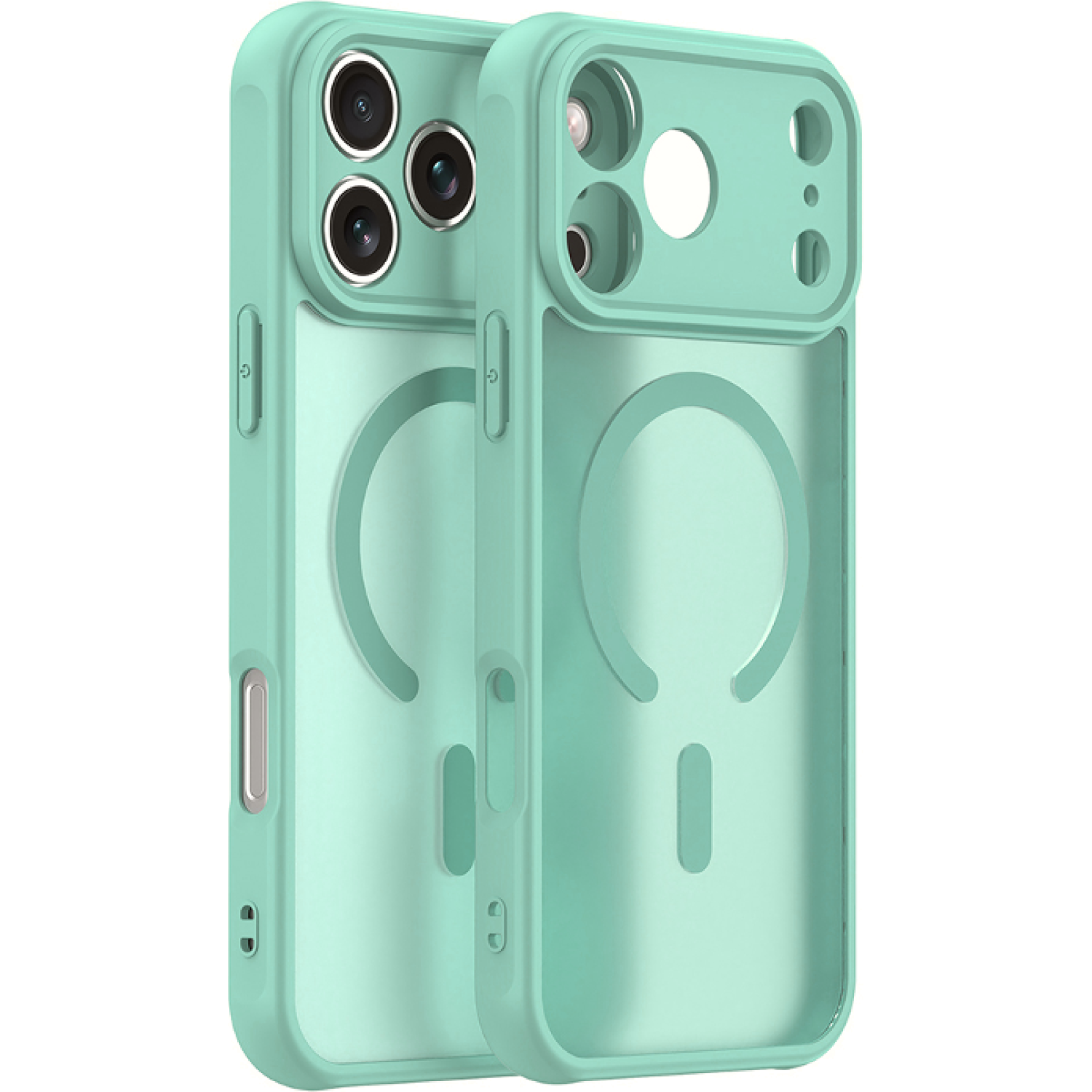 Θήκη iPhone 17 Pro Techsuit HaloFrost II MagSafe Σκληρή Ημιδιάφανη με MagSafe Mint Green