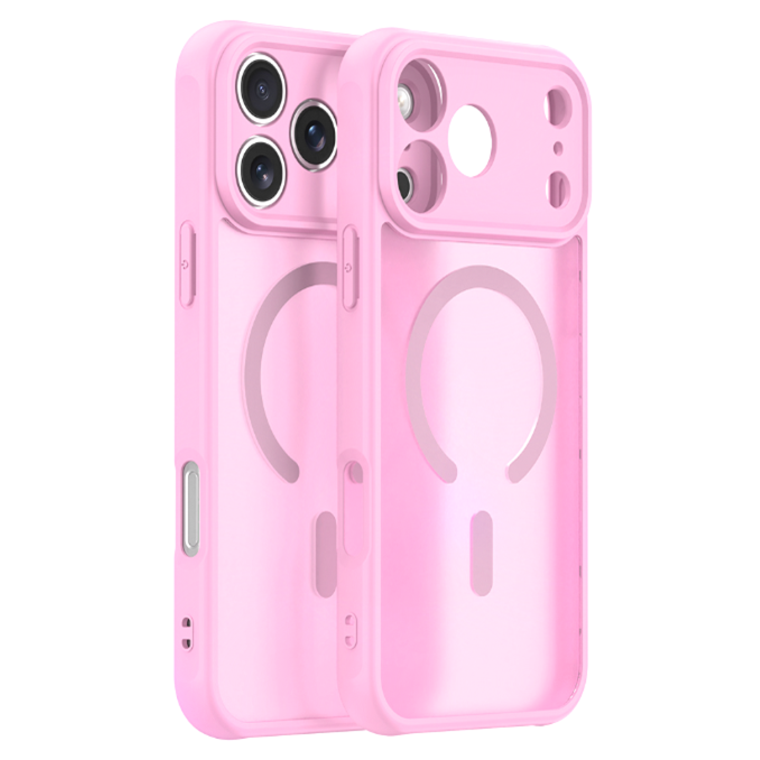 Θήκη iPhone 17 Pro Techsuit HaloFrost II MagSafe Σκληρή Ημιδιάφανη με MagSafe Pink