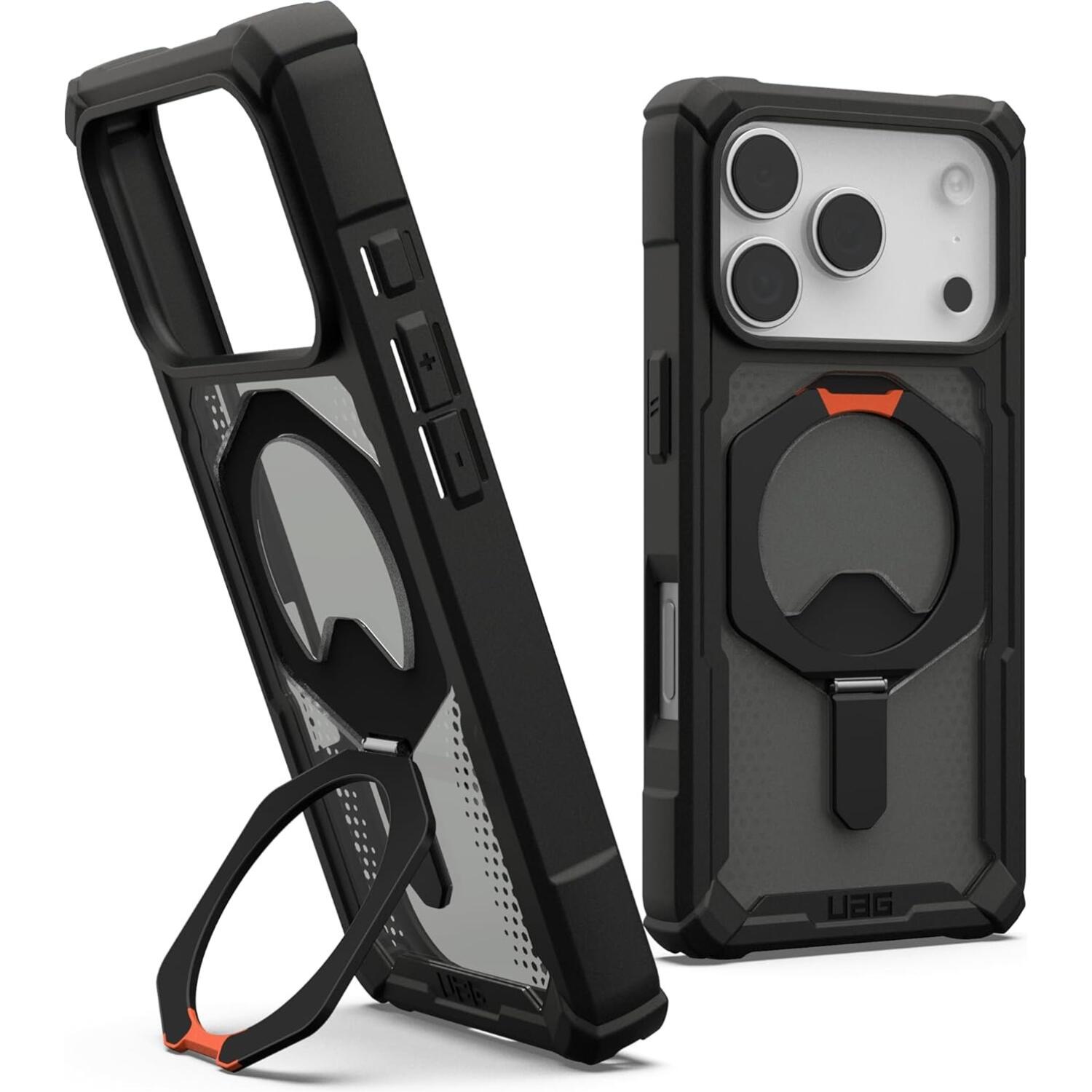 Θήκη iPhone 17 Pro UAG Plasma XTE Ανθεκτική με MagSafe & Kickstand Black / Pop Orange