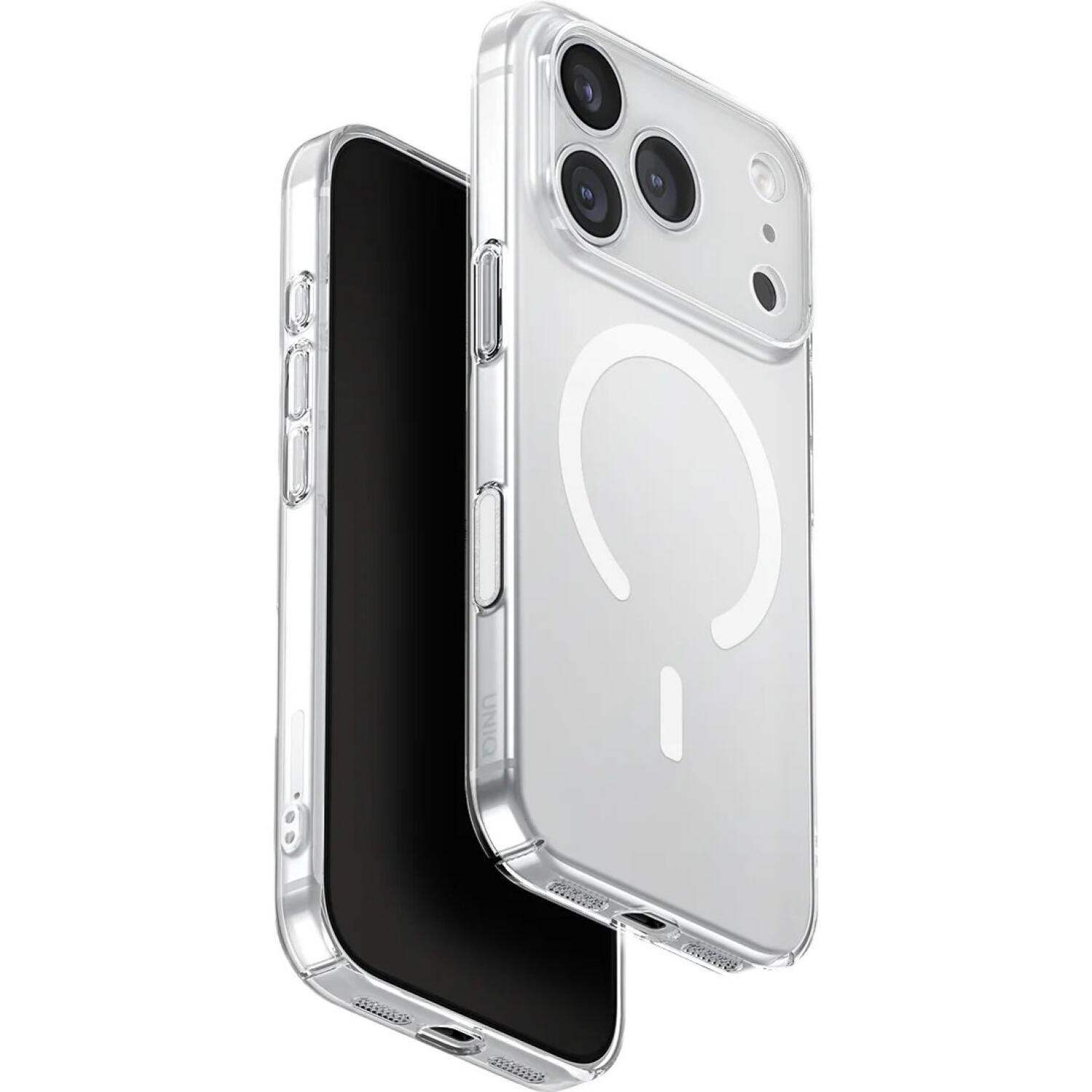 Θήκη iPhone 17 Pro Uniq AirSuit Ultra Slim MagClick Σκληρή με MagSafe Glossy Clear White