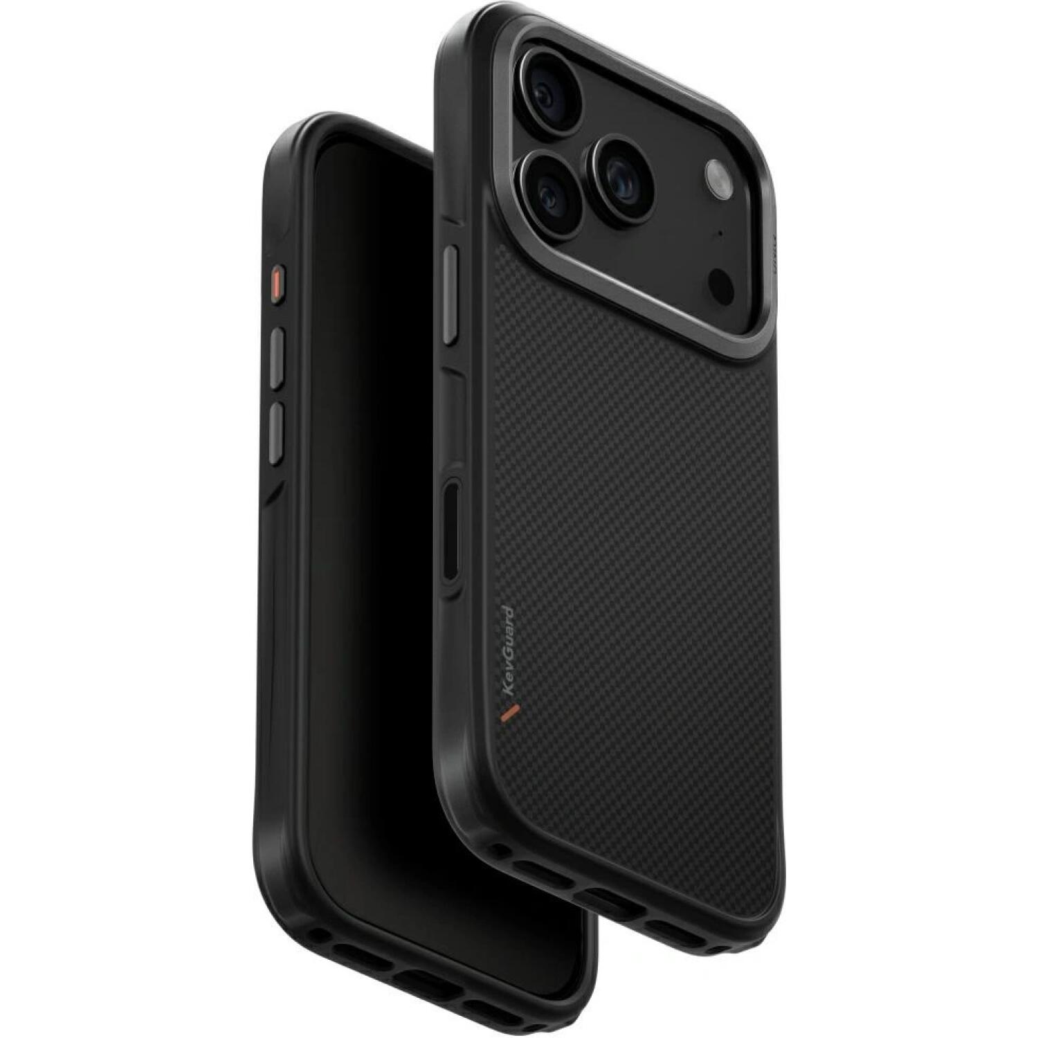 Θήκη iPhone 17 Pro Uniq Keva Ανθεκτική Aramid Fiber με MagSafe Carbon Black