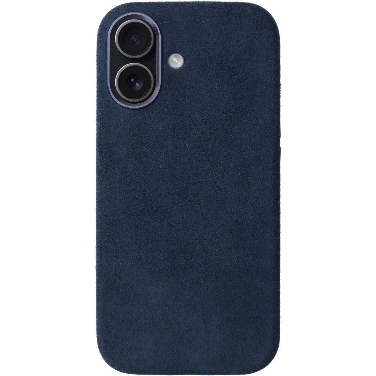 Θήκη iPhone 17 Rosso Avanti Back Cover από Premium Alcantara με MagSafe Blue