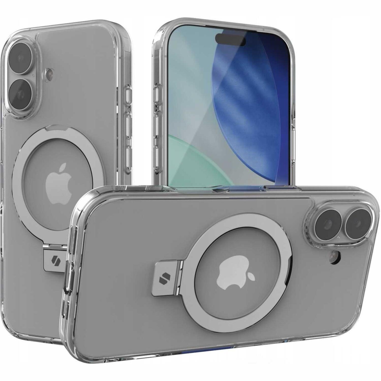 Θήκη iPhone 17 Spacecase Ring Pro Mag Σκληρή με MagSafe & KickStand Clear