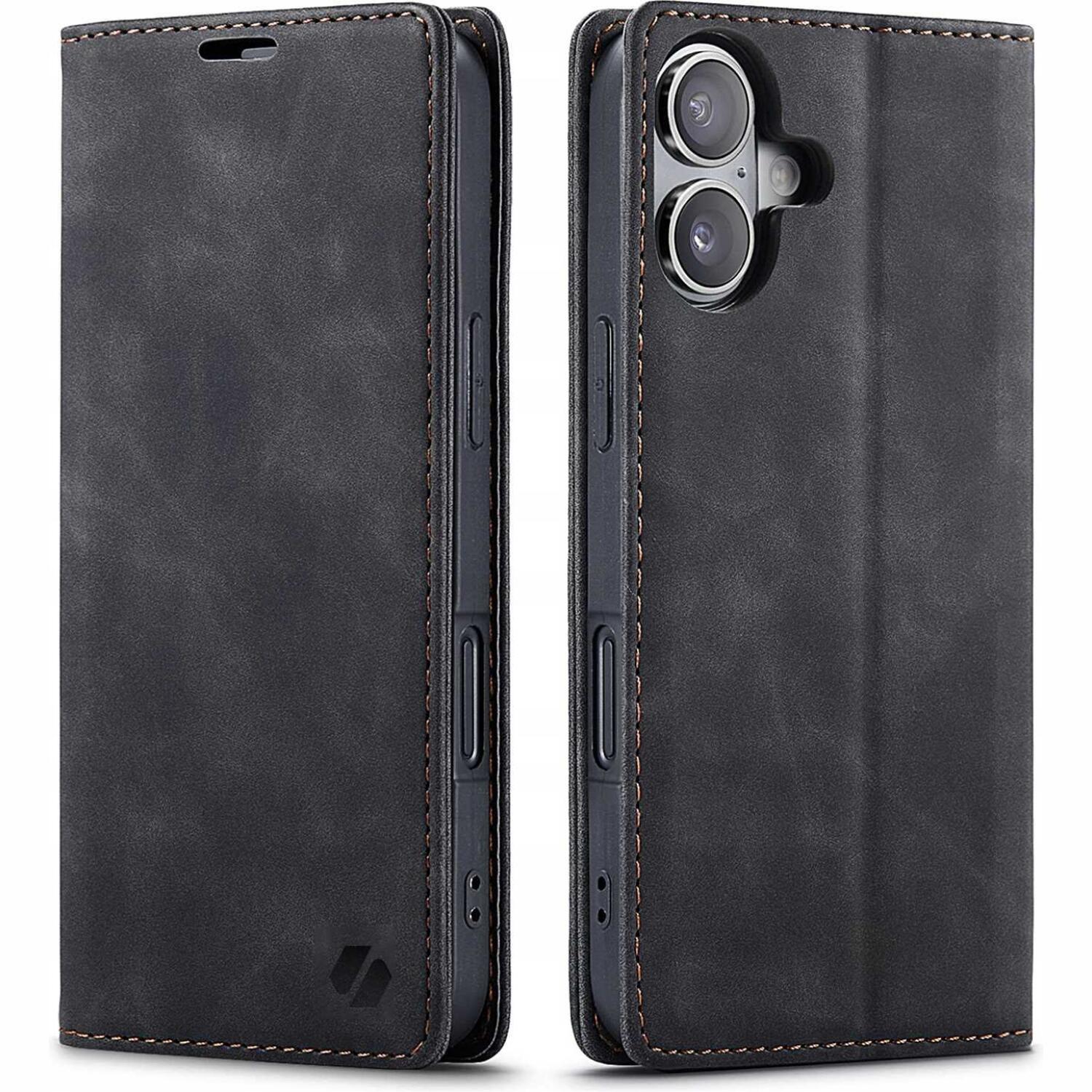 Θήκη iPhone 17 Spacecase Wallet Πορτοφόλι Black