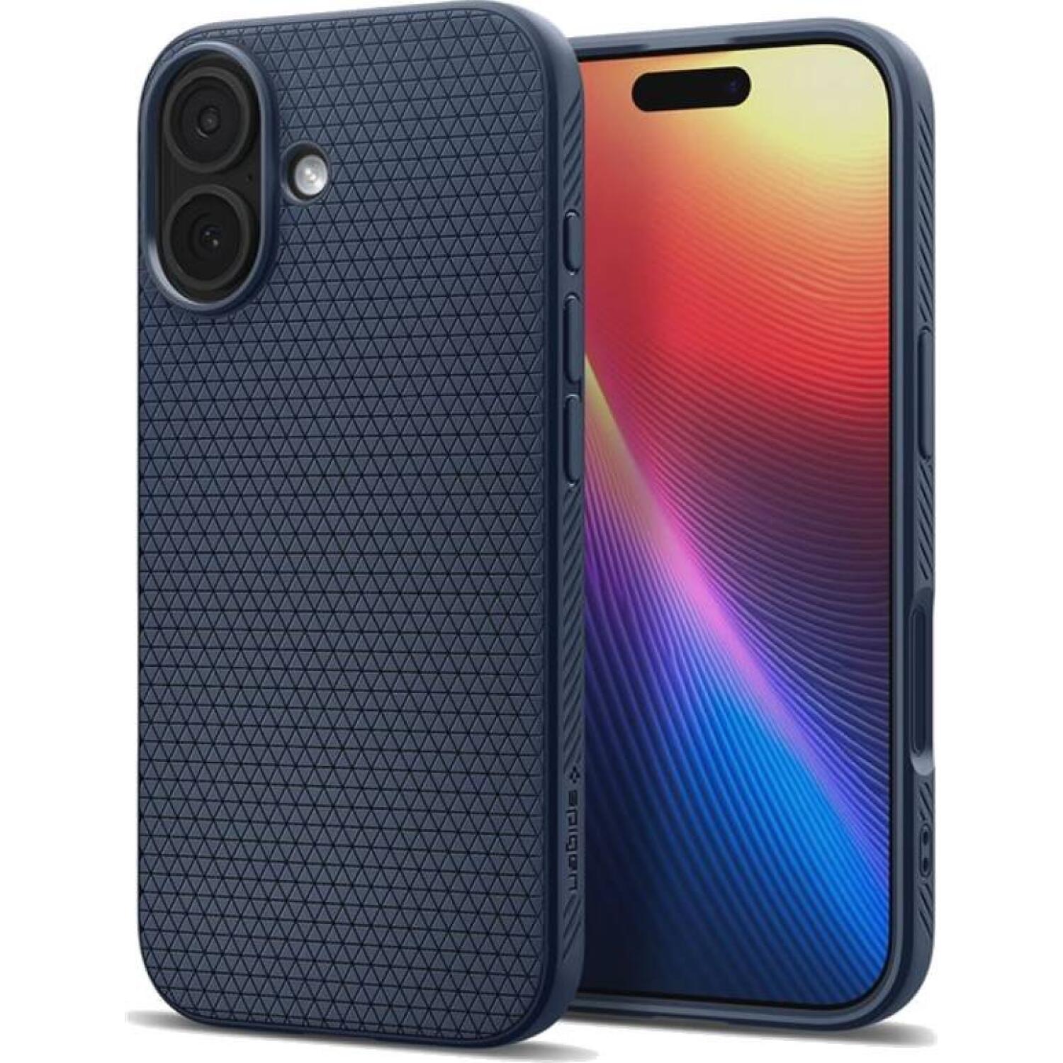 Θήκη iPhone 17 Spigen Liquid Air Ανθεκτική Σιλικόνης Navy Blue