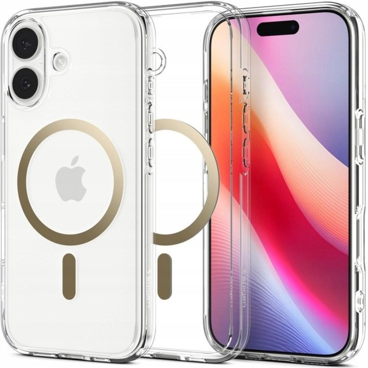 Θήκη iPhone 17 Spigen Ultra Hybrid MagFit Ανθεκτική Σκληρή με MagSafe Clear / Gold