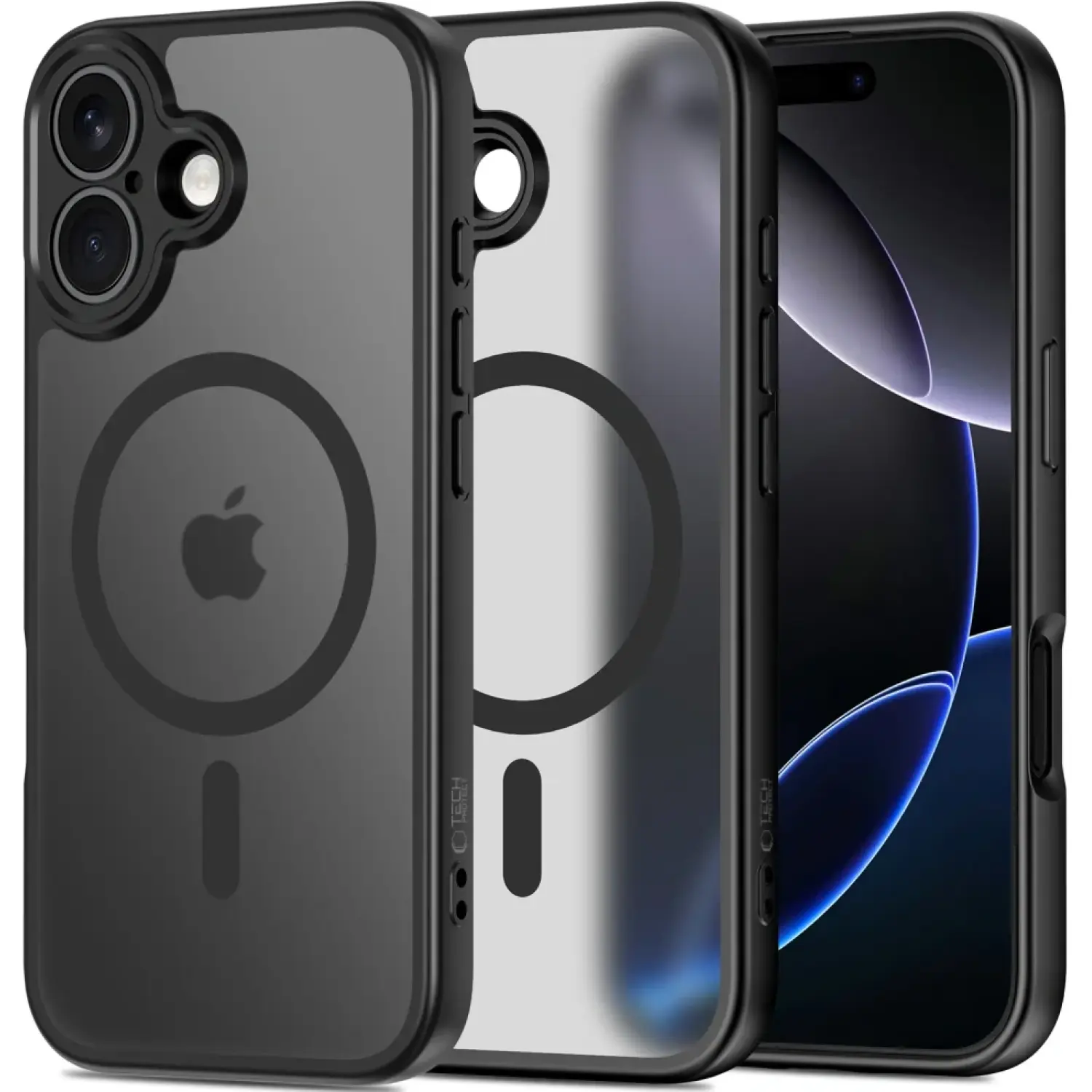 Θήκη iPhone 17 Tech-Protect BasicMag Σκληρή Ημιδιάφανη με MagSafe & Πλαίσιο Κάμερας Matte Black